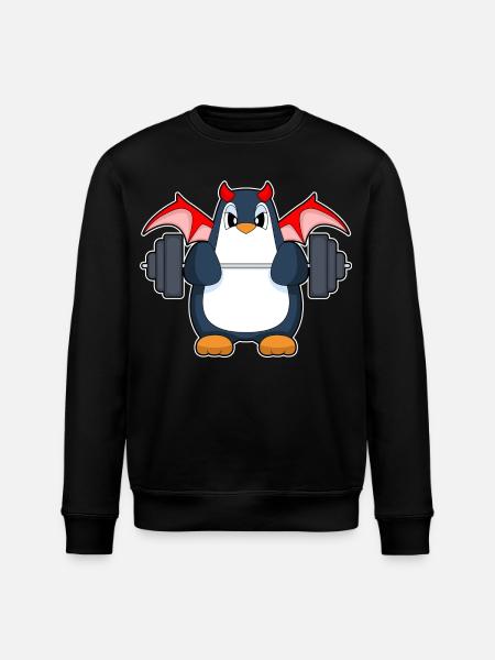 Pingouin Halloween Musculation - Sweat bio ROLLER Stanley/Stella Unisexe - noir