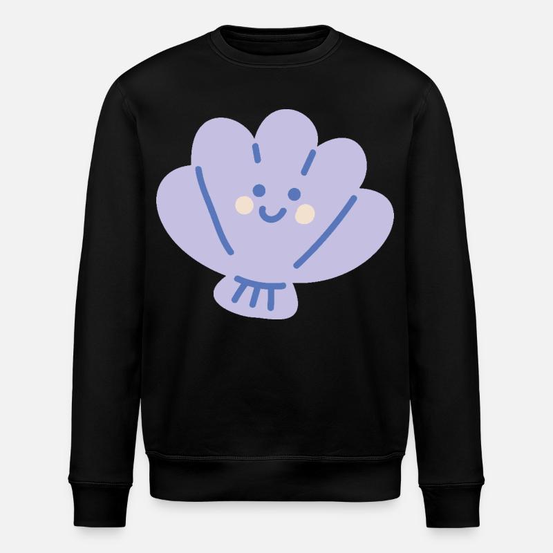 Ocean Shell - Stanley/Stella ROLLER Unisex Organic Sweatshirt - black