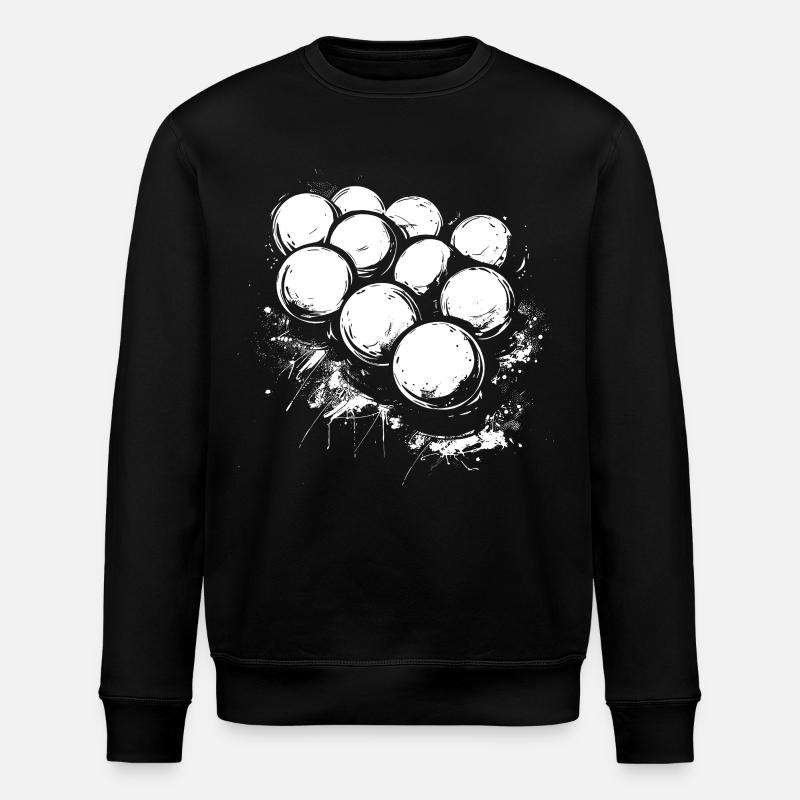 Boules de billard Gaffiti - Sweat bio ROLLER Stanley/Stella Unisexe - noir