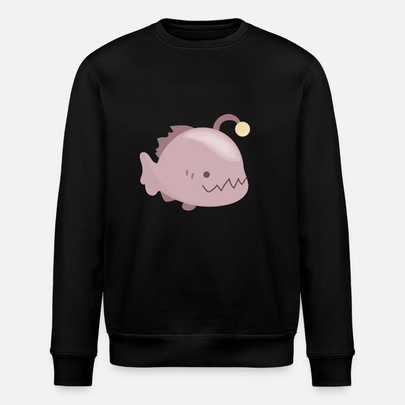 Biolumineszenter Anglerfisch - Stanley/Stella Unisex Bio-Sweatshirt ROLLER - Schwarz