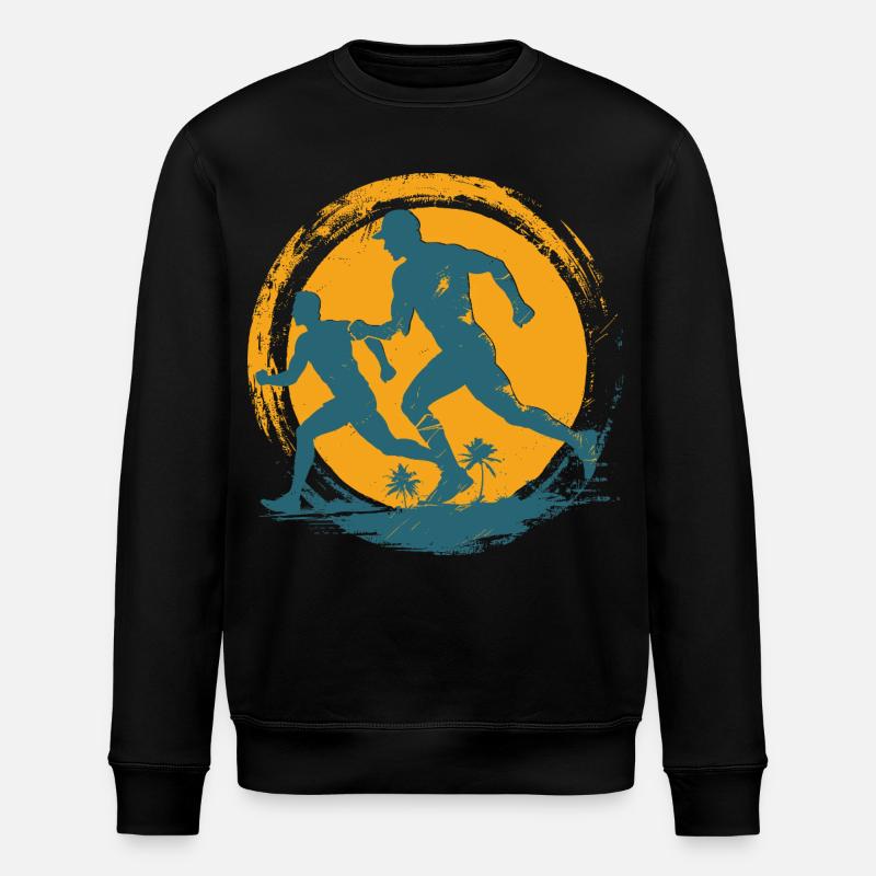 Marathonien - Sweat bio ROLLER Stanley/Stella Unisexe - noir