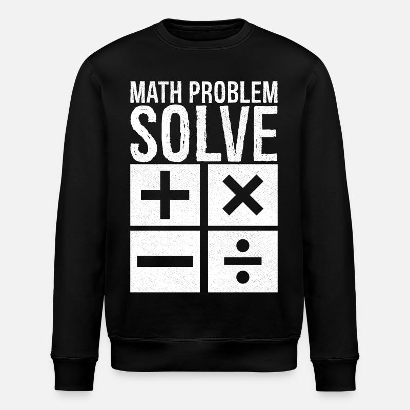 math problem solve - Stanley/Stella ROLLER Unisex Organic Sweatshirt - black