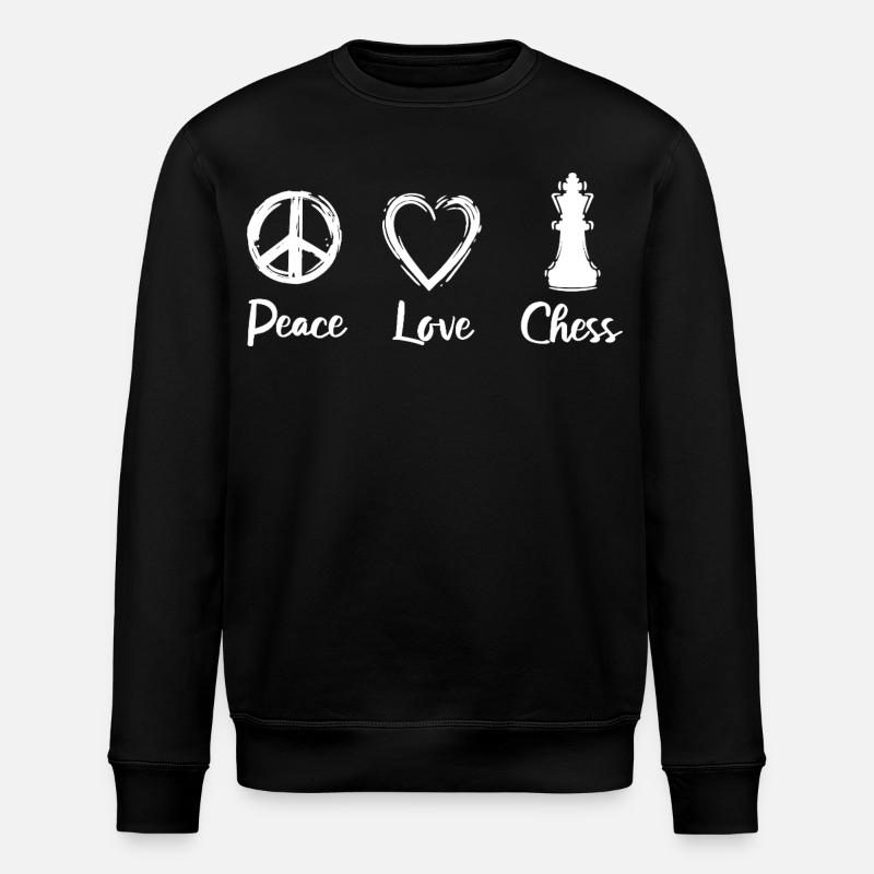 Paix Amour Échecs - Sweat bio ROLLER Stanley/Stella Unisexe - noir