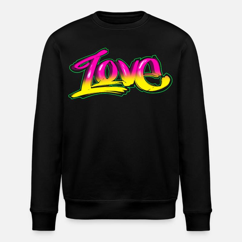 Graffiti Love - design streetstyle - Sweat bio ROLLER Stanley/Stella Unisexe - noir