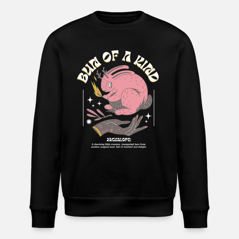 Mystischer Jackalope – Einzigartig & Magisch - Stanley/Stella Unisex Bio-Sweatshirt ROLLER - Schwarz