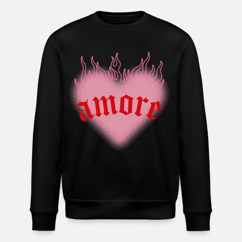 L’amour brûlant - Sweat bio ROLLER Stanley/Stella Unisexe - noir