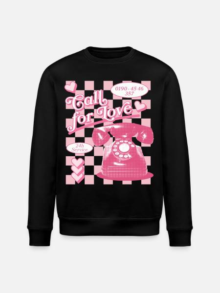 Call for Love Hotline Aesthetics - Stanley/Stella ROLLER Unisex Organic Sweatshirt - black