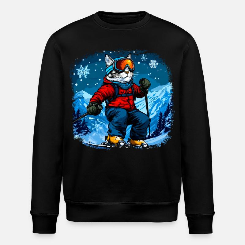 Cat Skis - Sweat bio ROLLER Stanley/Stella Unisexe - noir