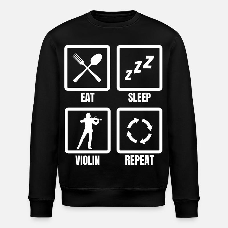 Manger dormir Violon Répéter - Sweat bio ROLLER Stanley/Stella Unisexe - noir