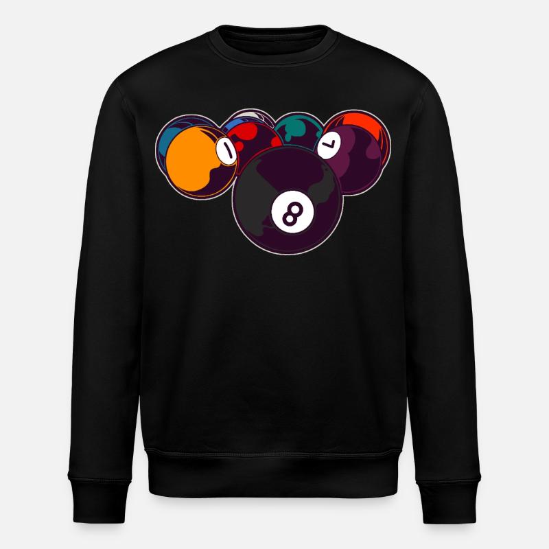 Billard 8 Boules - Sweat bio ROLLER Stanley/Stella Unisexe - noir