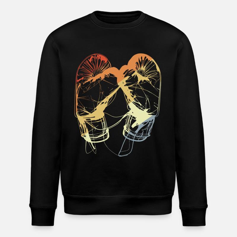 Gants de boxe rétro - Sweat bio ROLLER Stanley/Stella Unisexe - noir