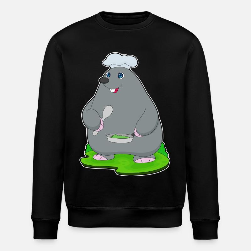 Mole Cooking Pan - Stanley/Stella ROLLER Unisex Organic Sweatshirt - black