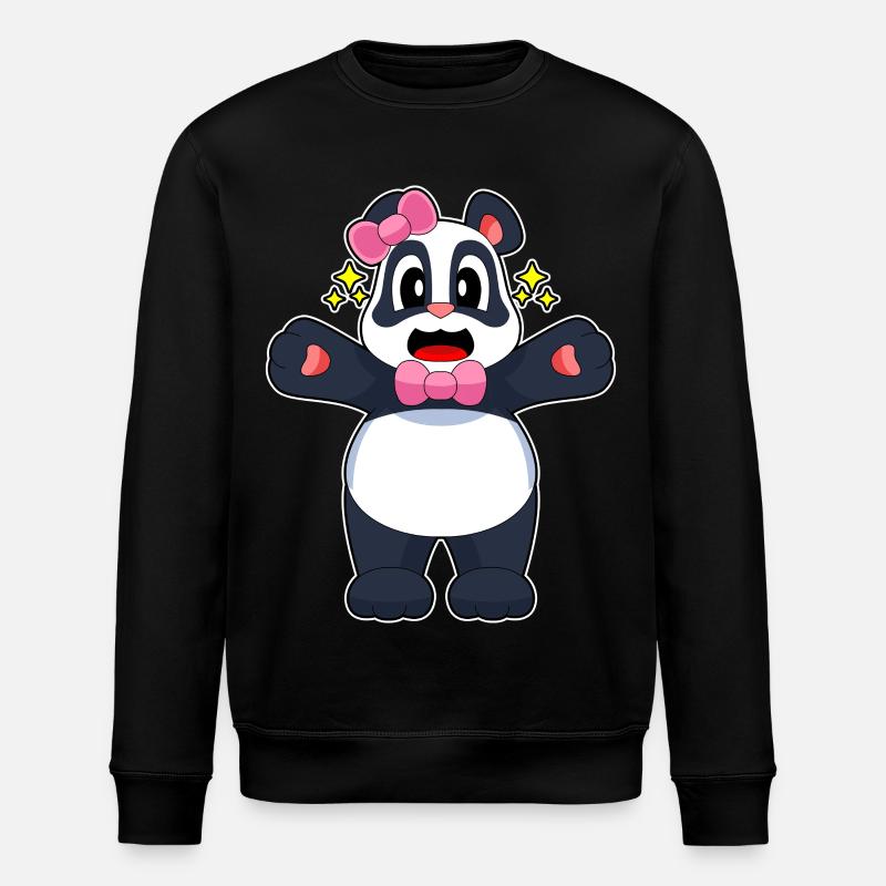 Boucle Panda - Sweat bio ROLLER Stanley/Stella Unisexe - noir