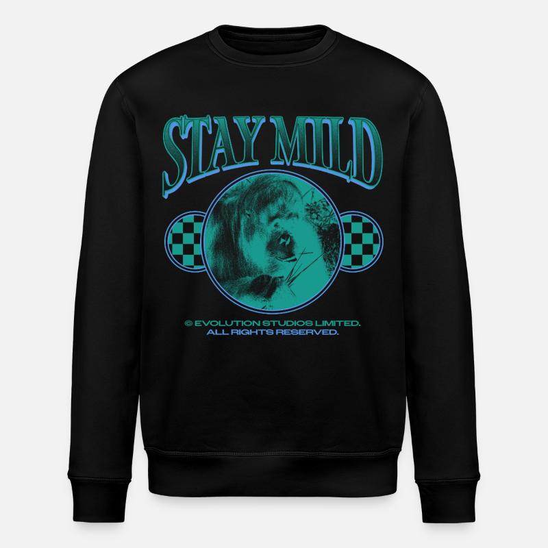 Stay Mild – Cool & Gelassen - Stanley/Stella Unisex Bio-Sweatshirt ROLLER - Schwarz