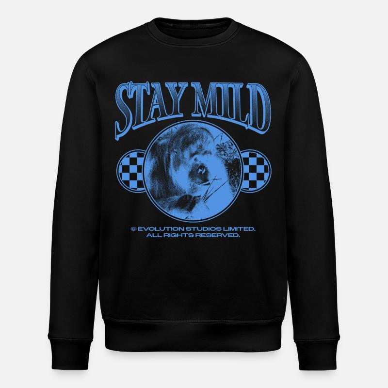 Stay Mild – Chill Vibes Only - Stanley/Stella Unisex Bio-Sweatshirt ROLLER - Schwarz