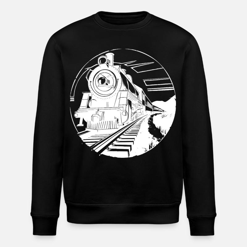 Graphique ferroviaire - Sweat bio ROLLER Stanley/Stella Unisexe - noir
