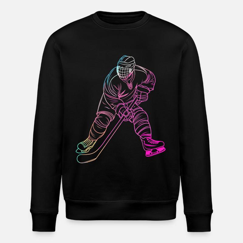 Eishockeyspieler - Stanley/Stella Unisex Bio-Sweatshirt ROLLER - Schwarz
