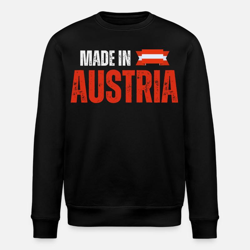 Made in Austria, Austrian pride - Stanley/Stella ROLLER Unisex Organic Sweatshirt - black