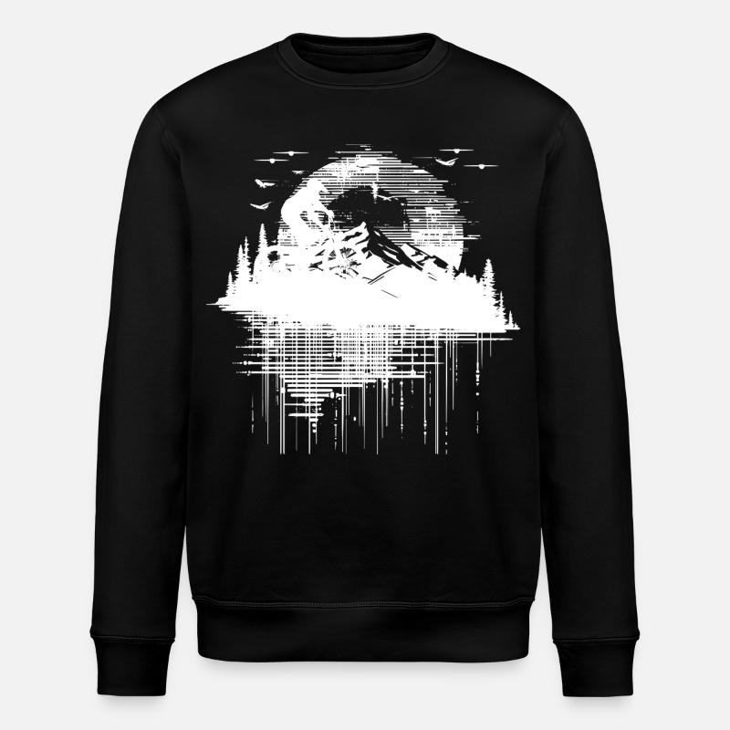 Dessin VTT - Sweat bio ROLLER Stanley/Stella Unisexe - noir