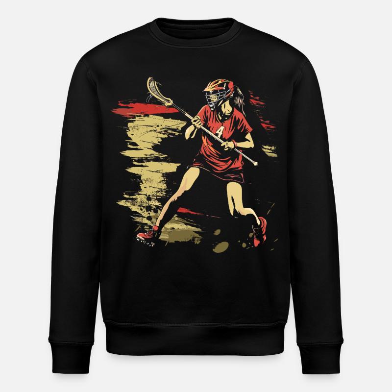 Oldschool Lacrosse Mädchen - Stanley/Stella Unisex Bio-Sweatshirt ROLLER - Schwarz