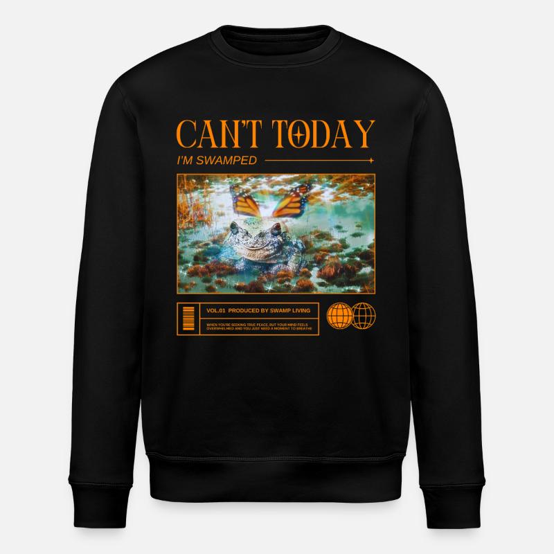 Sumpfmodus aktiviert – Keine Termine, nur Swamp - Stanley/Stella Unisex Bio-Sweatshirt ROLLER - Schwarz