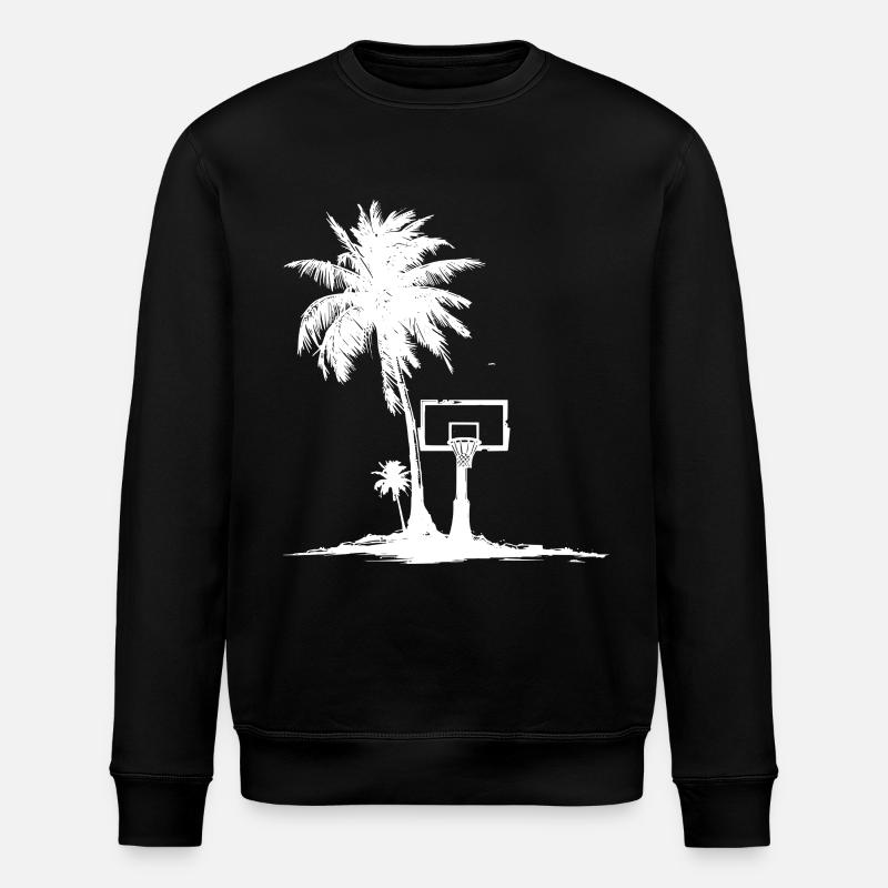Basketballkorb Grafik - Stanley/Stella Unisex Bio-Sweatshirt ROLLER - Schwarz