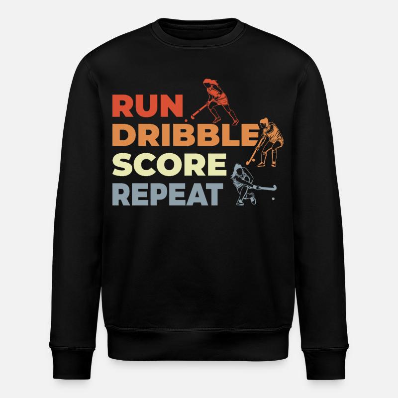 Courir, dribbler, marquer, répéter - Sweat bio ROLLER Stanley/Stella Unisexe - noir