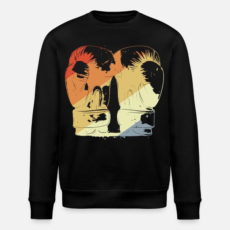 Boxhandschuhe Retro - Stanley/Stella Unisex Bio-Sweatshirt ROLLER - Schwarz