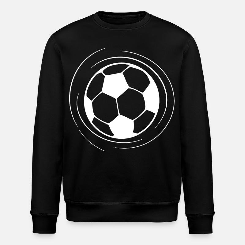 Fußball Skizze - Stanley/Stella Unisex Bio-Sweatshirt ROLLER - Schwarz
