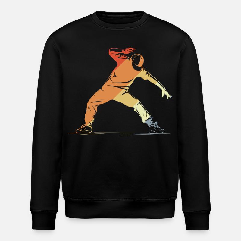 Breakdancer Sketch - Stanley/Stella ROLLER Unisex Organic Sweatshirt - black