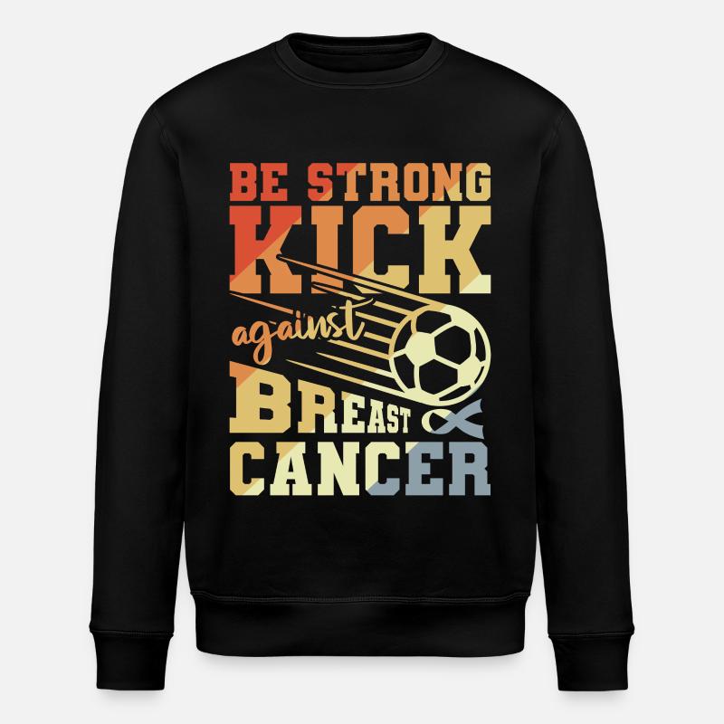Fußball gegen Brustkrebs - Stanley/Stella Unisex Bio-Sweatshirt ROLLER - Schwarz