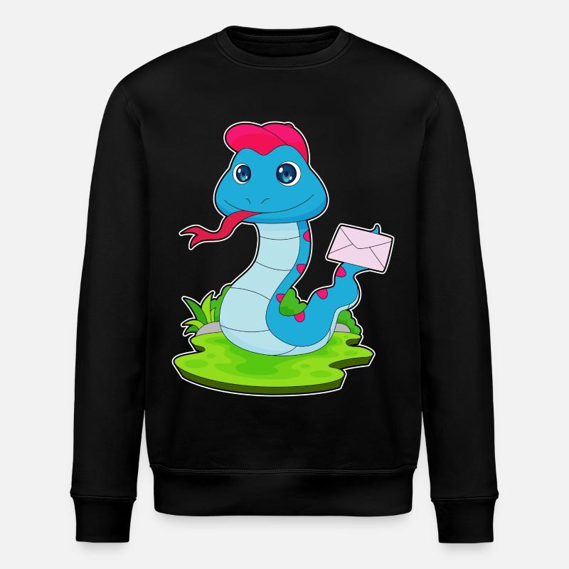 Lettre de serpent - Sweat bio ROLLER Stanley/Stella Unisexe - noir