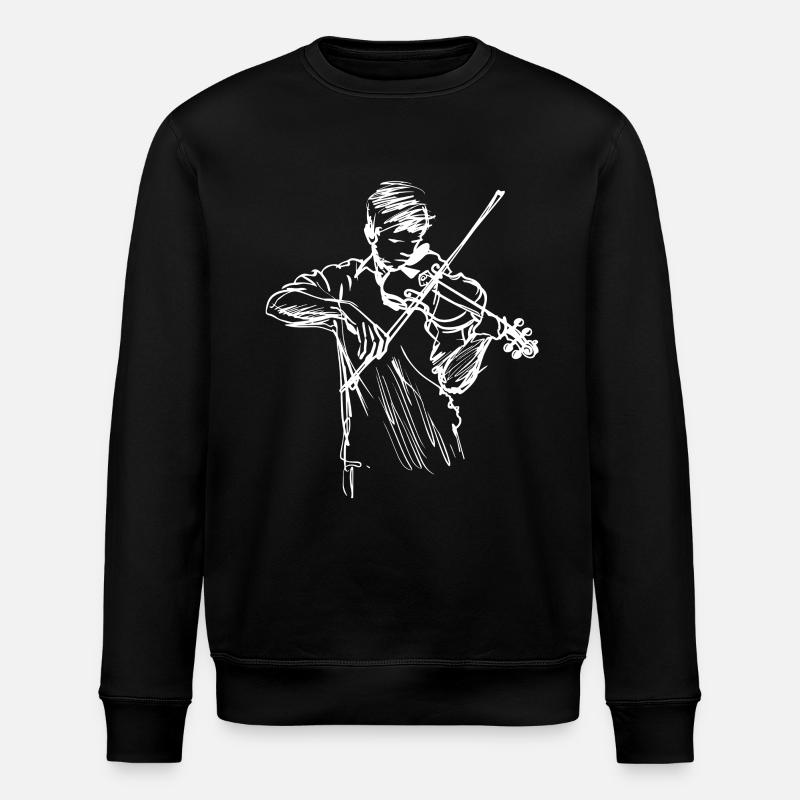 Dessin au trait Geiger - Sweat bio ROLLER Stanley/Stella Unisexe - noir