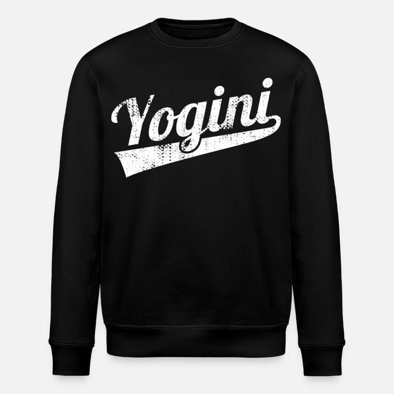 Retro Yogini - Stanley/Stella Unisex Bio-Sweatshirt ROLLER - Schwarz