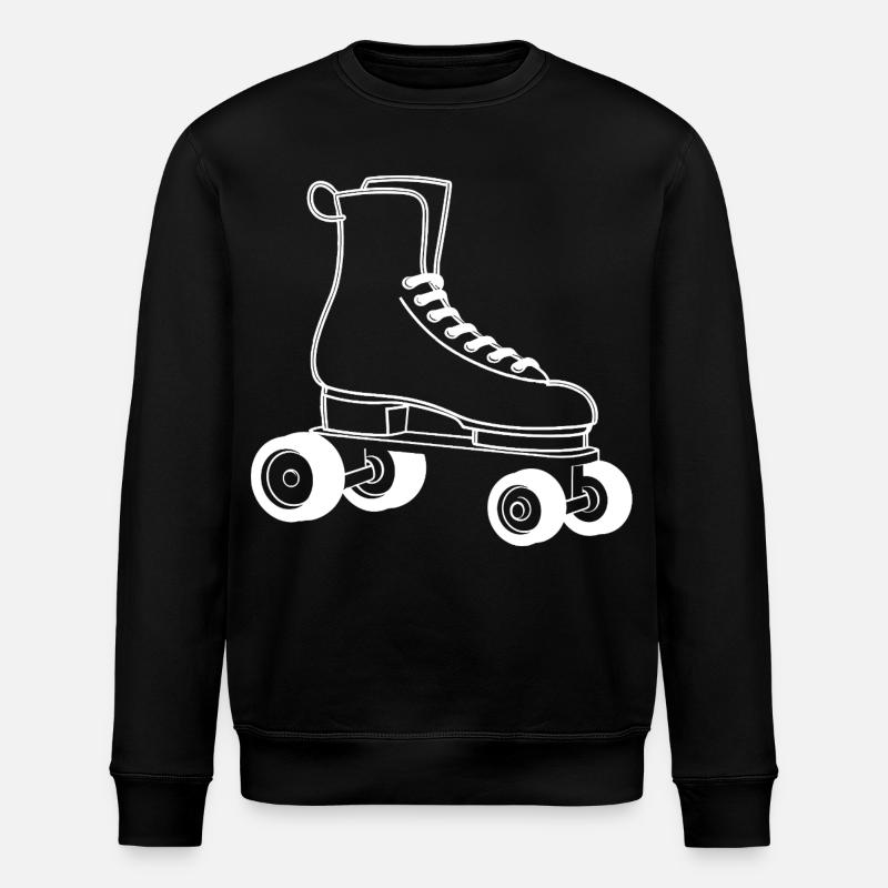 Rollschuhe Zeichnung - Stanley/Stella Unisex Bio-Sweatshirt ROLLER - Schwarz