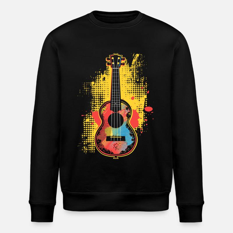 Ukulélé Style Dessin Animé - Sweat bio ROLLER Stanley/Stella Unisexe - noir