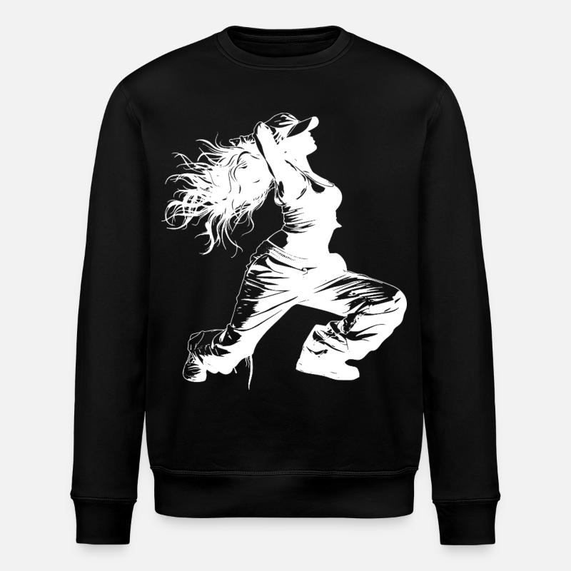 Dessin de breakdancer - Sweat bio ROLLER Stanley/Stella Unisexe - noir