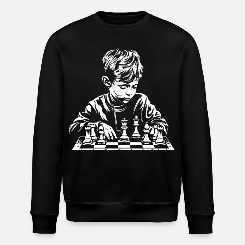 Croquis du garçon d’échecs - Sweat bio ROLLER Stanley/Stella Unisexe - noir