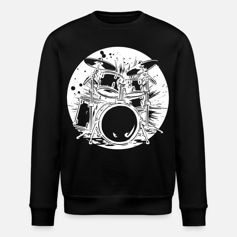 Schlagzeug - Stanley/Stella Unisex Bio-Sweatshirt ROLLER - Schwarz