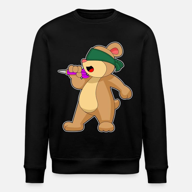 Fléchette d’ours Fléchette - Sweat bio ROLLER Stanley/Stella Unisexe - noir