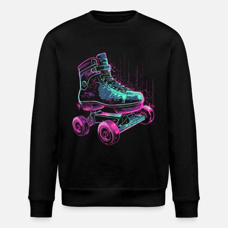 Rollschuhe Steampunk - Stanley/Stella Unisex Bio-Sweatshirt ROLLER - Schwarz