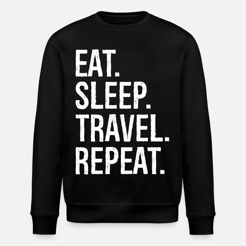 Manger dormir Voyager Répéter - Sweat bio ROLLER Stanley/Stella Unisexe - noir