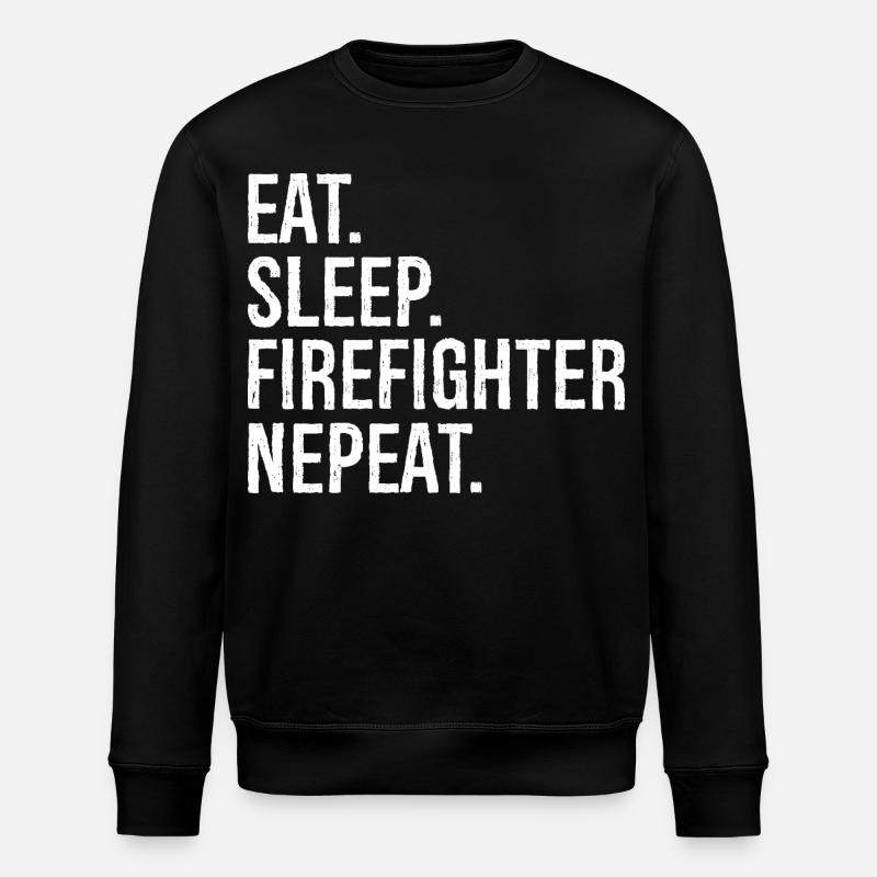 Manger Dormir Pompier Nepeat - Sweat bio ROLLER Stanley/Stella Unisexe - noir