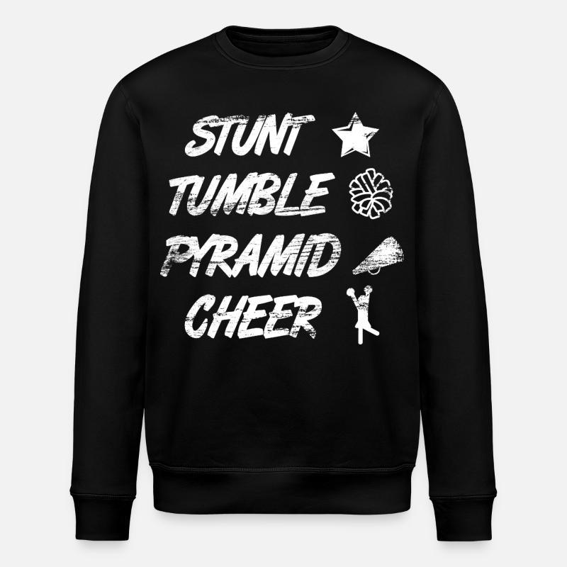 Stunt Tumble Pyramid Cheer - Stanley/Stella Unisex Bio-Sweatshirt ROLLER - Schwarz