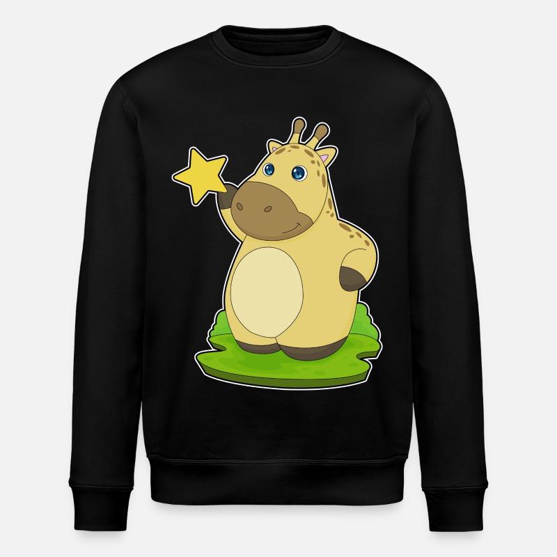 Étoile Girafe - Sweat bio ROLLER Stanley/Stella Unisexe - noir