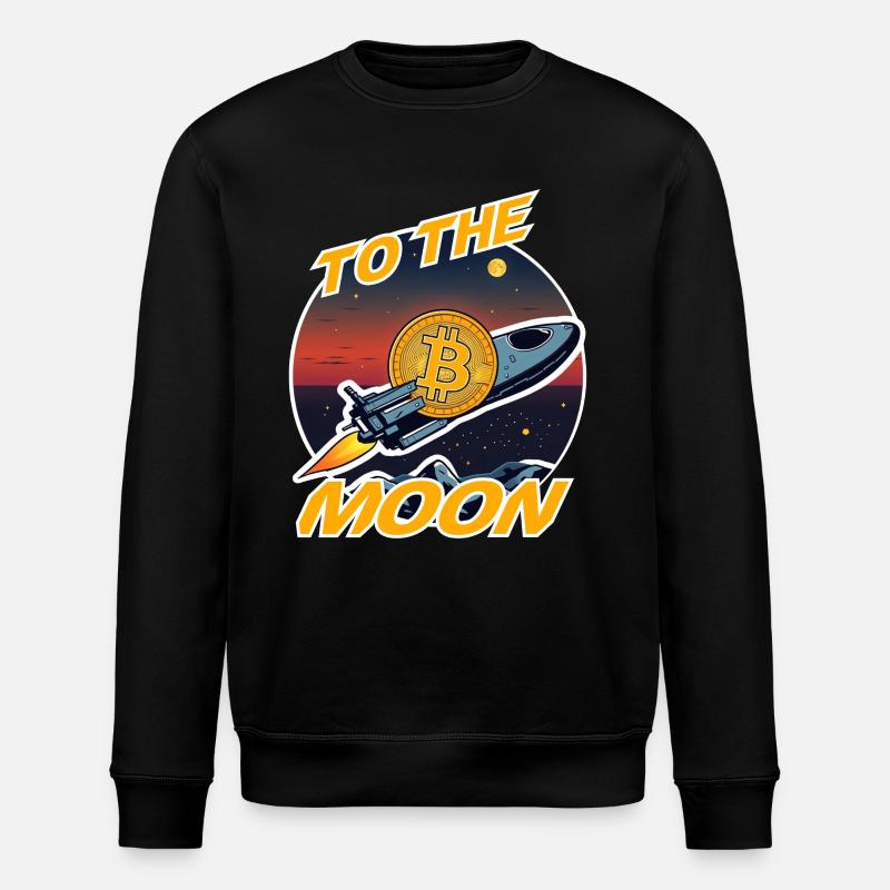 Du bitcoin à la Lune - Sweat bio ROLLER Stanley/Stella Unisexe - noir
