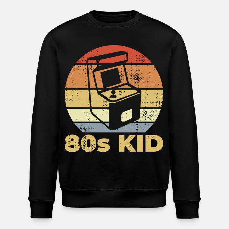 Gaming 80er Kind - Stanley/Stella Unisex Bio-Sweatshirt ROLLER - Schwarz