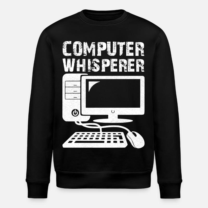 Computer Whisperer - Stanley/Stella ROLLER Unisex Organic Sweatshirt - black