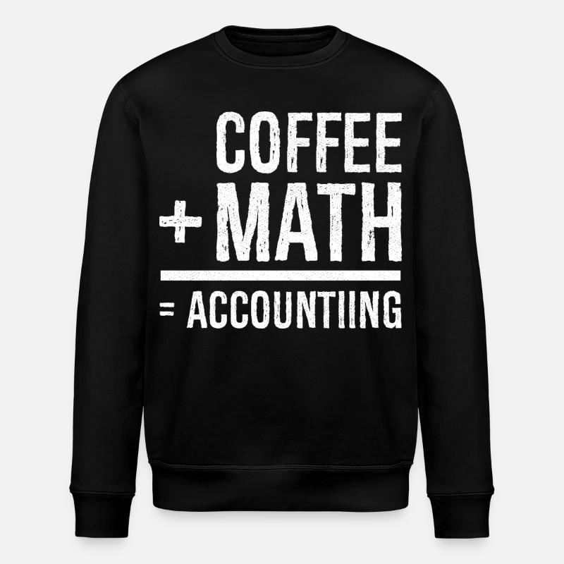 coffee math accounting - Stanley/Stella ROLLER Unisex Organic Sweatshirt - black