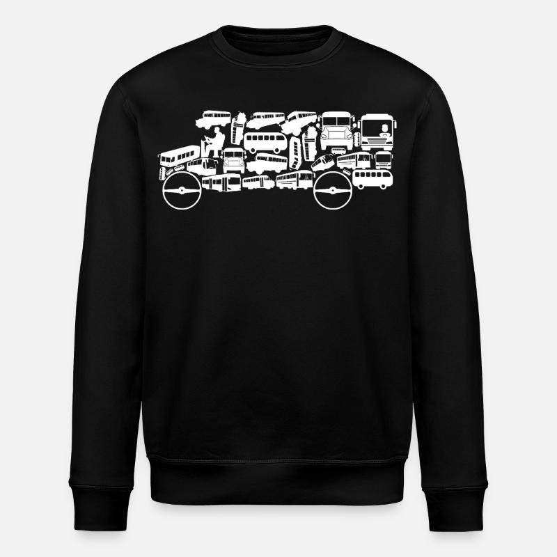 Silhouette d’autobus - Sweat bio ROLLER Stanley/Stella Unisexe - noir